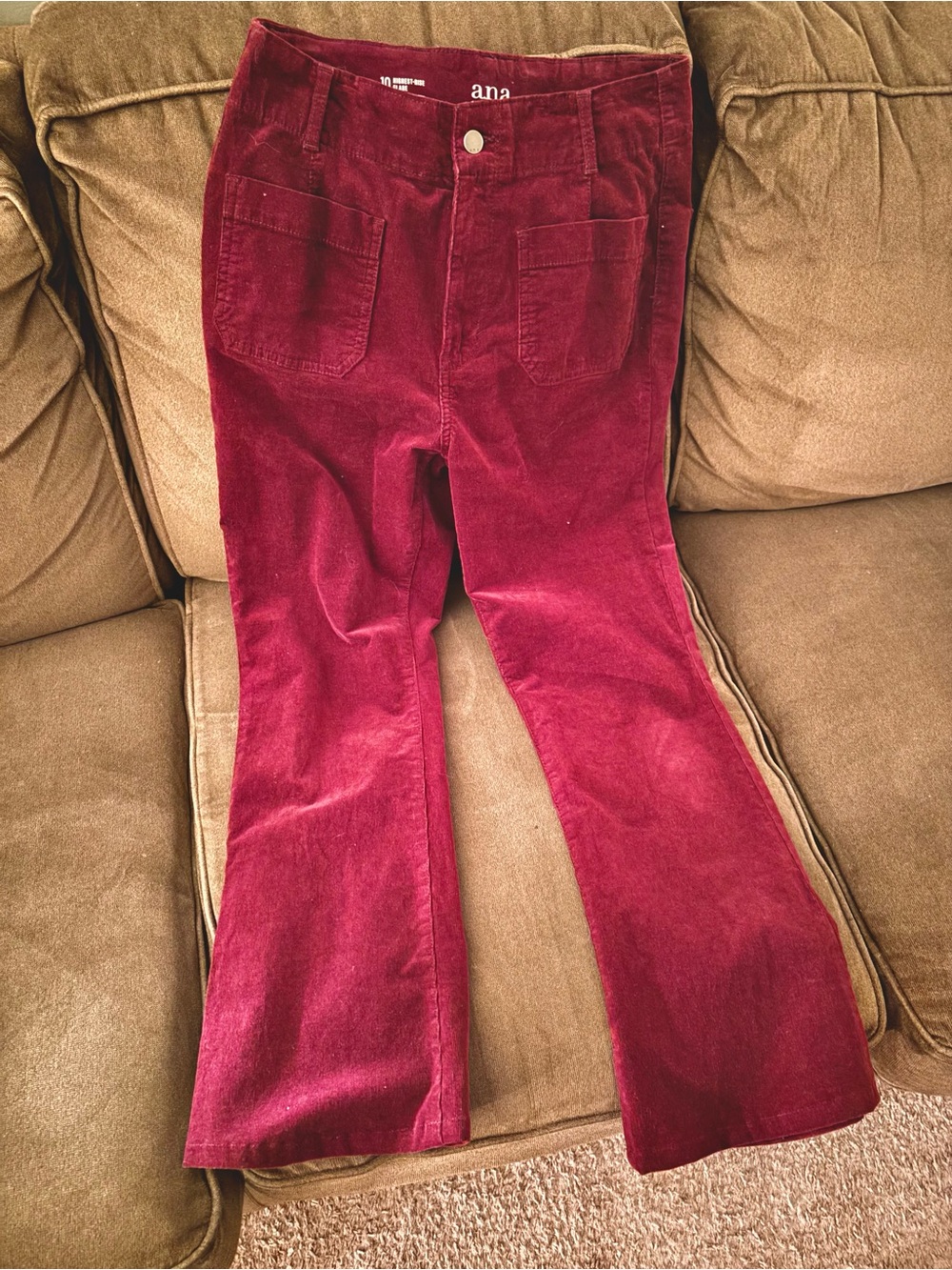 High Rise Flare Corduroy Pants by A.N.A - 10